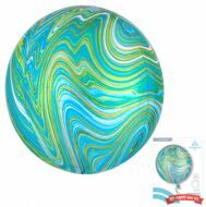 Сфера 3D Зелёно-голубой Мрамор в упаковке / Blue green Marblez Orbz 16/40